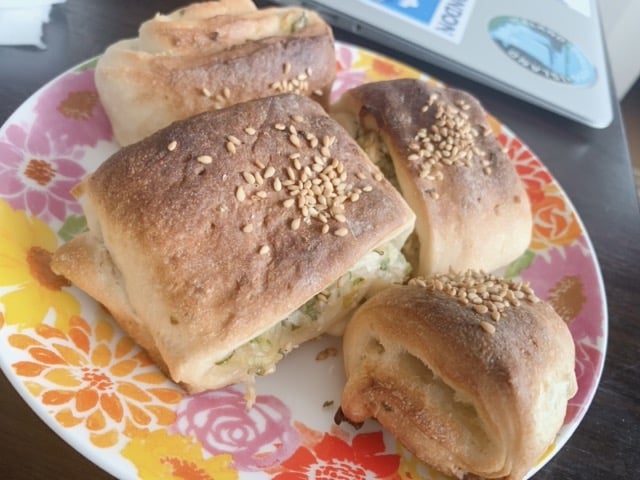 使用日本大蔥&家用小烤箱烤出香噴噴芝麻蔥燒餅 3 IMG 6017 中